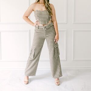 Houndstooth pant set